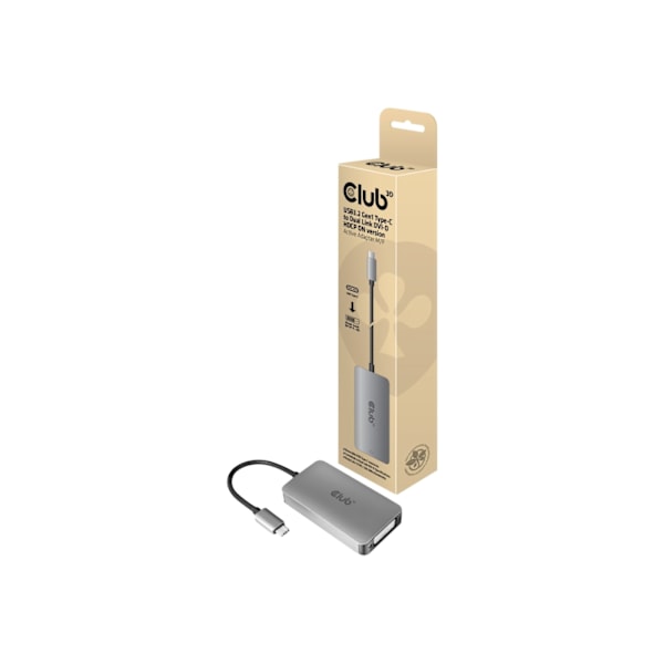 CLUB3D cac-1510 USB C DVI-D Dual link Grå