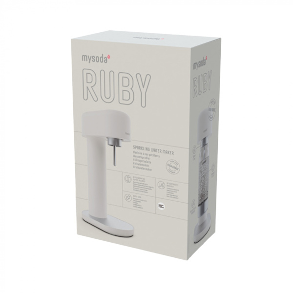 Mysoda Ruby 2 Kolsyremaskin, Vit/Silver