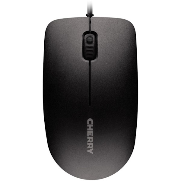 Cherry MC 1000 - Kablet optisk mus med 1200 DPI, 3 knapper+scroll, USB Sort