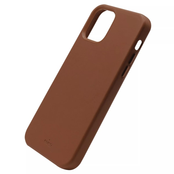 Puro iPhone 13 SKY Cover Leather Look, Brown Brun