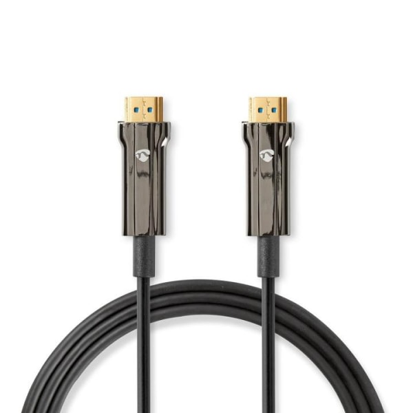 Nedis Aktiv Optisk Ultra High Speed â€‹â€‹HDMI-Kabel med Ethernet | HDMIâ„¢ Stik | HDMIâ„¢ Stik | 8K@60Hz | 48 Gbps | 30.0 m | Runde | PVC | Sort | Ga