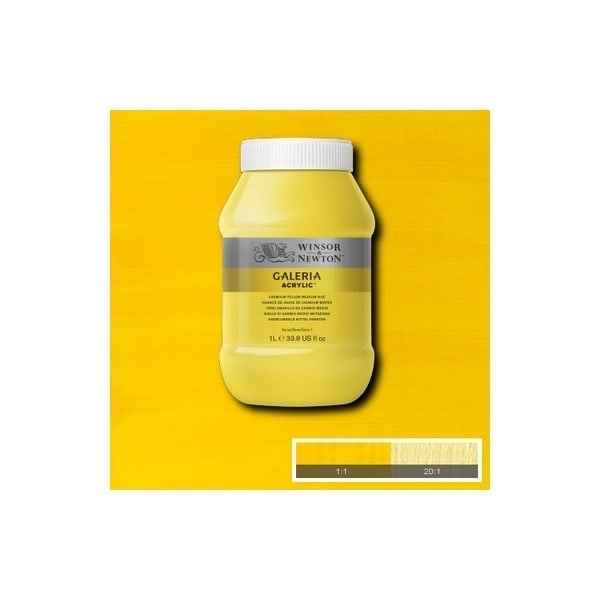 Galeria Acrylic 1L Cad Yel Medium Hue 120