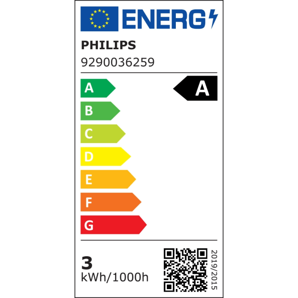 Philips LED E14 B35 Kron 2,3W (40W) Klar 485lm 2700K Energiklass