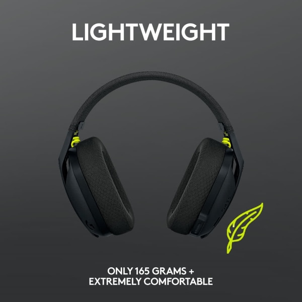 Logitech G435 LIGHTSPEED trådløst gaming headset, sort