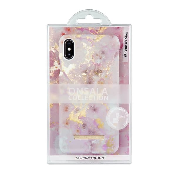 Onsala Mobilskal Soft RoseGold Marble - iPhone XS Max Rosa