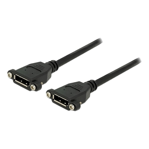 DeLOCK DisplayPort adapter, 0.25m, 20pin fe-fe, DP 1.1, 4-40 UNC