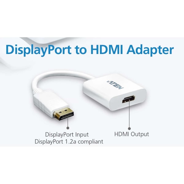 aten DisplayPort Kaapeli DisplayPort Uros - HDMI Naaras 0.15 m V