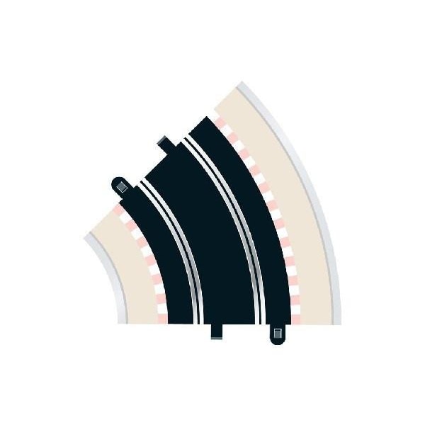 SCALEXTRIC Rad 2 standard curve 45° (2 per bag)