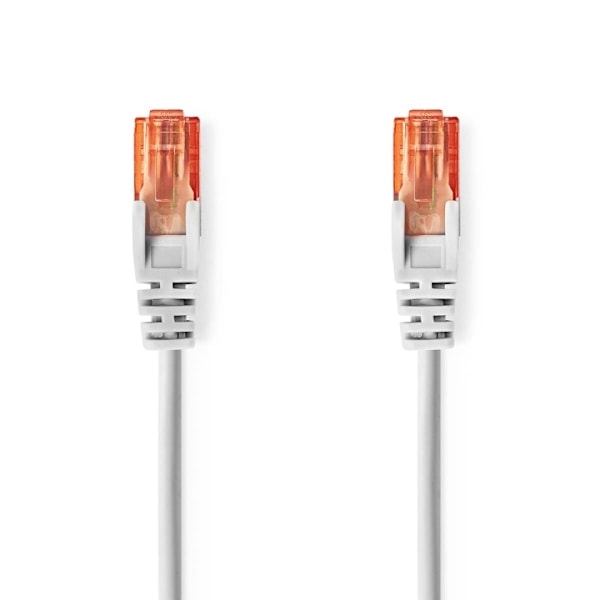 Nedis CAT6 Nätverkskabel | RJ45 hane | RJ45 hane | U/UTP | 0.50 m | Rund | PVC | Grå | Label