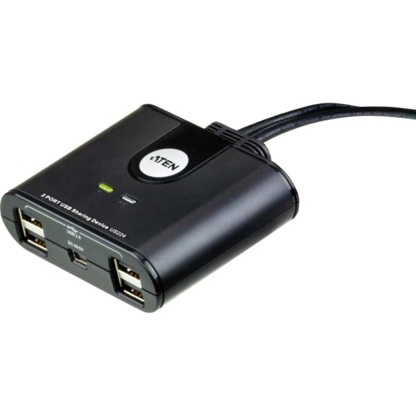 ATEN US224 manuel USB 2.0-switch, 2 computere til 4 enheder, 4xUSB Typ