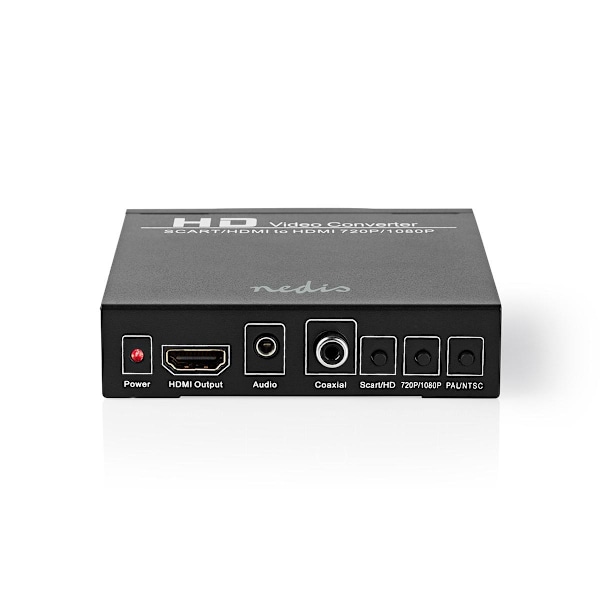 Nedis HDMI ™ Omvandlare | SCART Hona | HDMI™ utgång / 1x 3.5 mm ljud ut / 1x Digital Audio | Envägs | 1080p | 1.65 Gbps | Aluminium | Antracit