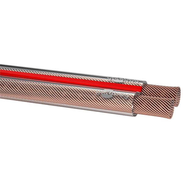 Goobay Högtalarkabel transparent CCA 50 m rulle, tvärsnitt 2 x 1,5 mm²