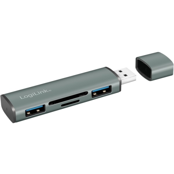 LogiLink USB-hub (USB 3.2 Gen2) Hukommelseskortlæser/USB-A