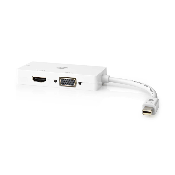 Nedis DisplayPort adapter | Mini DisplayPort han | DVI-D 24+1-Pins Hun / HDMI â„¢ -udgang / VGA Hun | 4K@60Hz | Nikkelplateret | Skiftelig | 0.20 m |