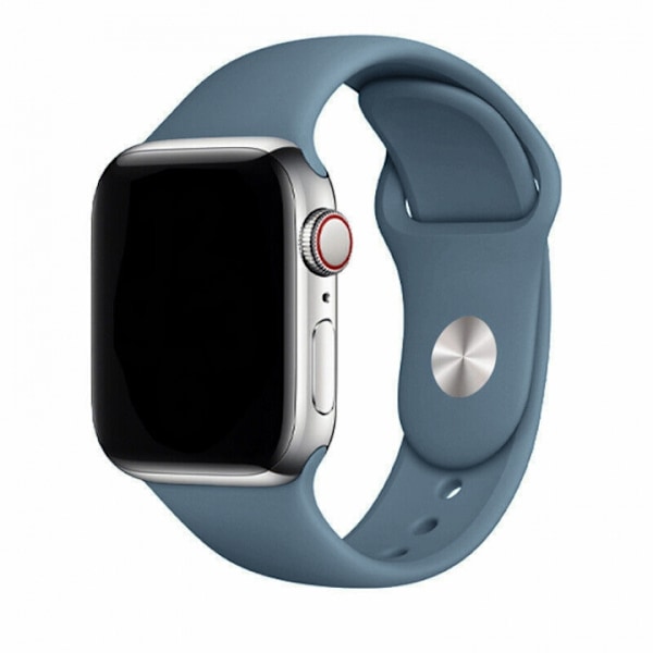 Silikonarmband till Apple Watch 42/44/45mm, Blågrå