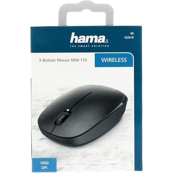 Hama Mus MW-110 Optinen Langaton Musta