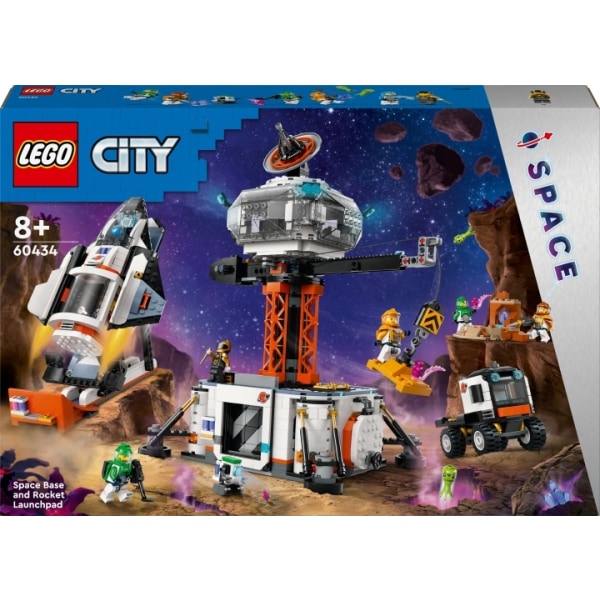 LEGO City Space 60434 - Avaruustukikohta ja raketin laukaisualusta
