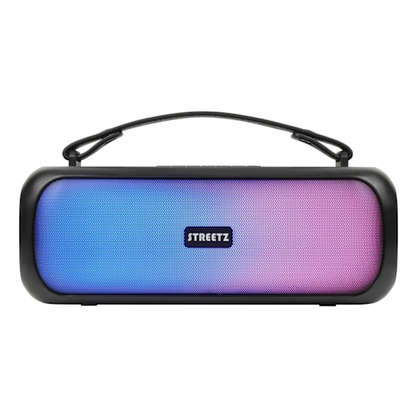 STREETZ BT Boombox 2x 7.5 W, IPX5, AUX, USB flash, LED, black
