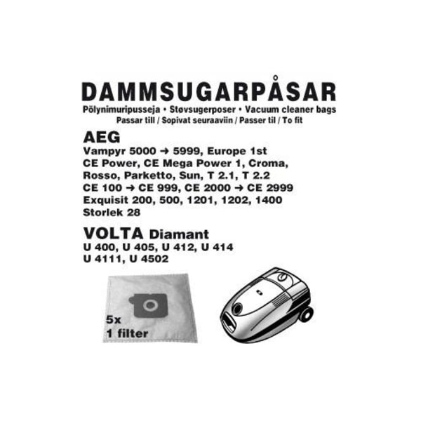 Champion Dammpåsar AEG/Volta/Champion 5st