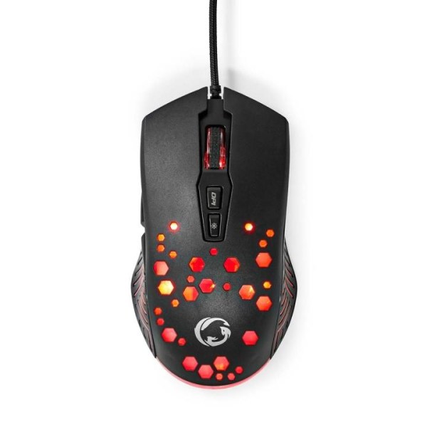 Nedis Gaming Mouse | Kabel | 800 / 1200 / 2400 / 3200 / 4800 / 7
