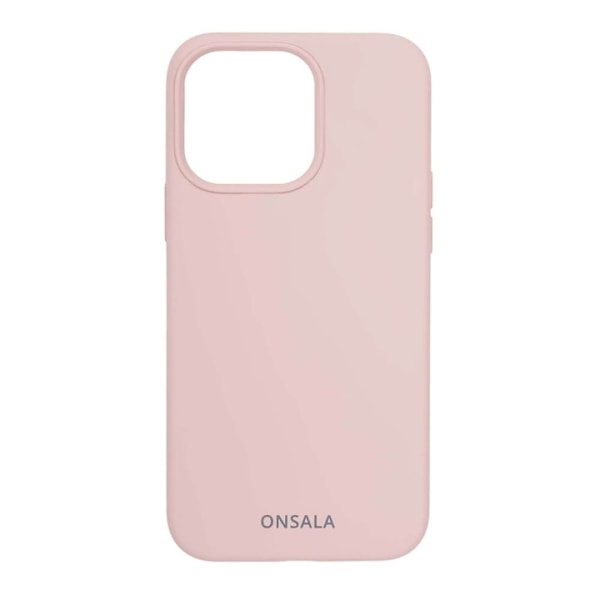 Onsala Suojakuori Silikooni Sand Pink - iPhone 13 Pro Rosa