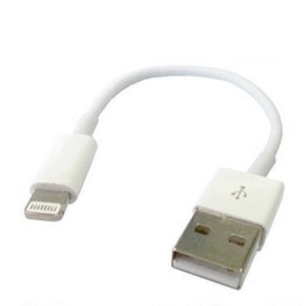 Lightning-kaapeli USB:hen, 13cm, valkoinen