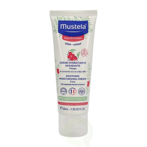 Mustela Bebe Soothing Moisturizing Face Cream 40 ml For Very Sensitive Skin