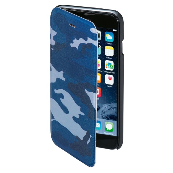 HAMA Mobil Wallet DesignLine iPhone 6/6S Camo Blå Flerfärgad