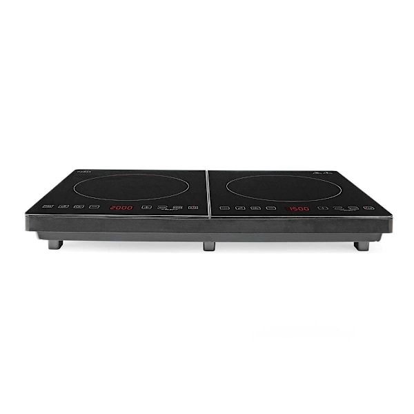Nedis Kogeplade | Kogeplader: 2 | 3500 W | Overophedningsbeskyttelse | Sort | Timer | Turbo-handling | Børnelås