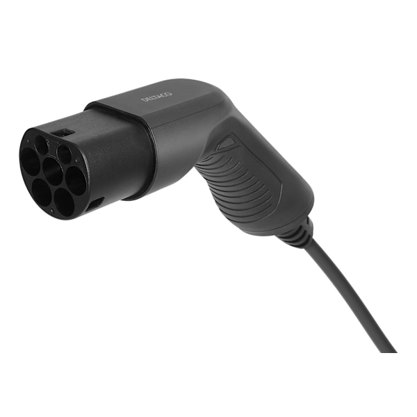 DELTACO e-Charge, kaapeli Type 2 - Type 2, 1-vaihe, 16A, 10m, musta