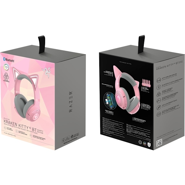 Razer Kraken Kitty V2 Bluetooth Gaming Headset, Rosa