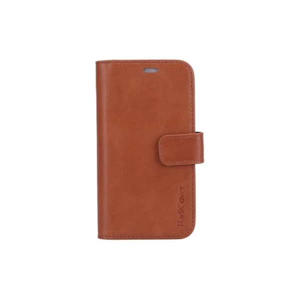 Radicover Lompakko iPhone 12 Mini Säteilysuojattu 2in1 RFID Ruskea Brun