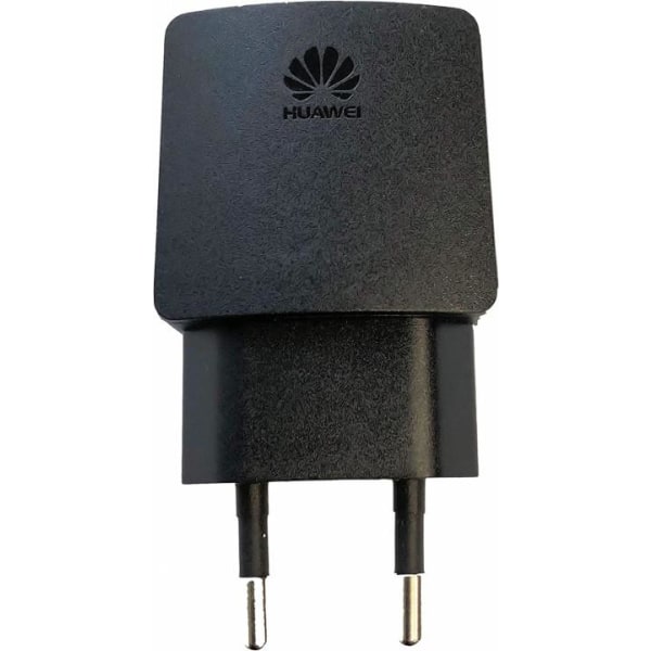 Huawei HW-050100E2W 1A Väggladdare USB, Svart, Bulk