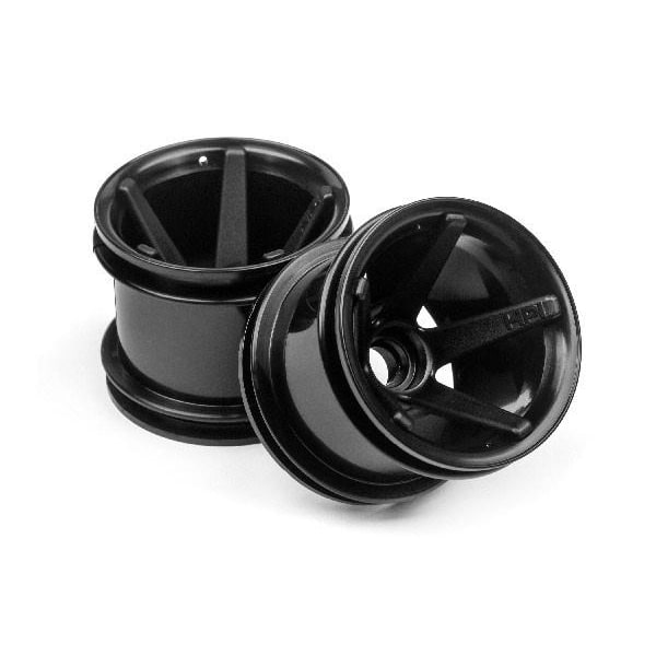 HPI Super Star Mt Wheels Front (Black/2.2In/2Pcs)