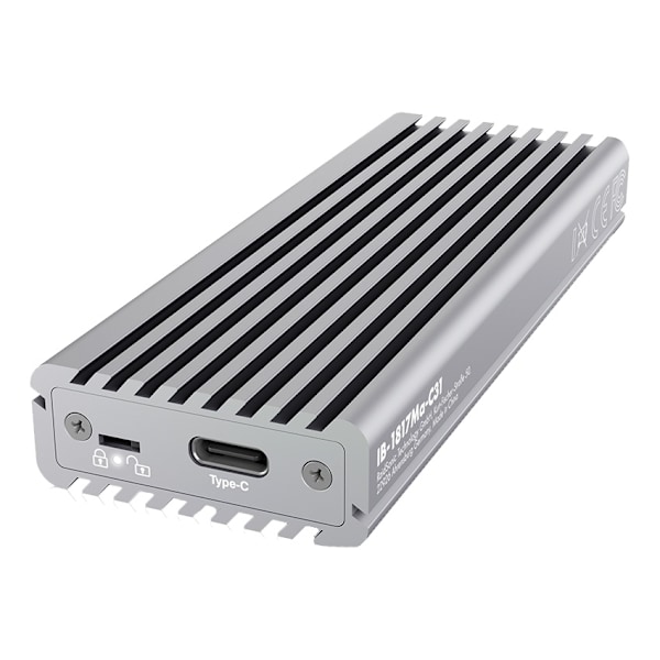 External Type-C™ enclosure for M.2, NVMe SSD