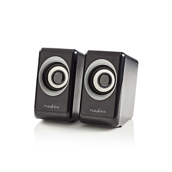 Nedis PC-högtalare | 2.0 | 18 W | 3.5 mm Hane | USB ström | Volymkontroll | Anslutningsutgång