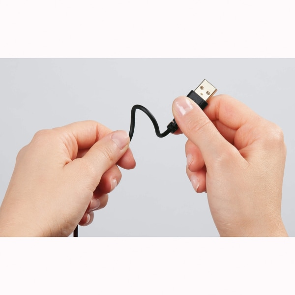HAMA USB 2.0 Kabel MicroUSB (B) 0,75m Sort Flexi-Slim TL