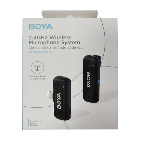 BOYA Trådløst mikrofonsystem x1 BY-WM3 til USB-C