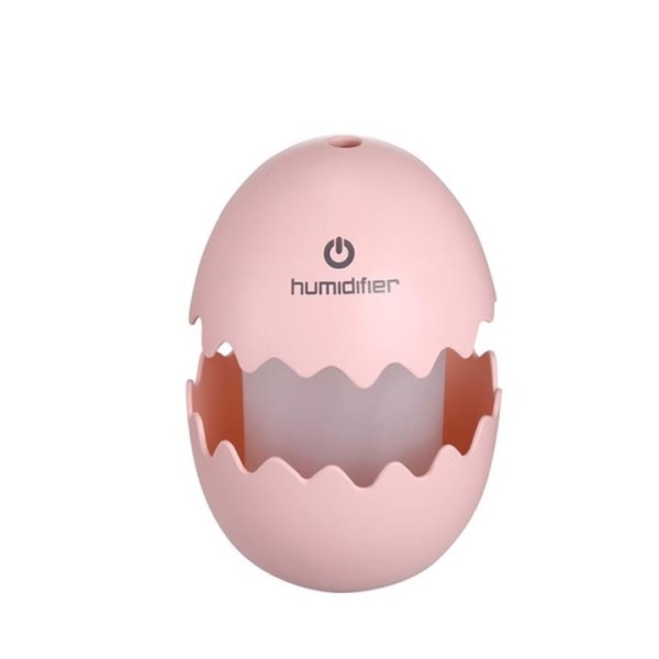 Funny Egg ilmankostutin värillisellä valolla, vaaleanpunainen