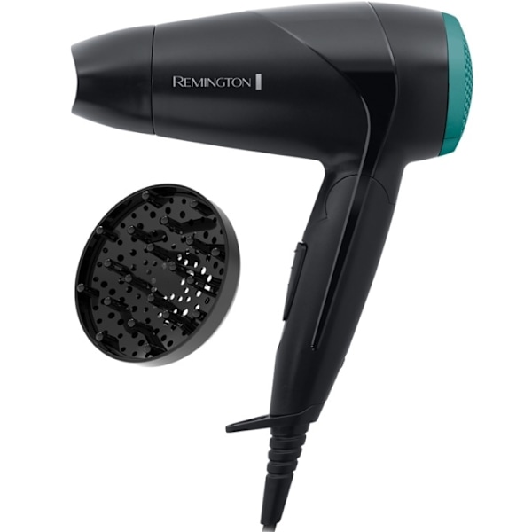 Remington Hårfön On the Go D1500 Svart, Grön