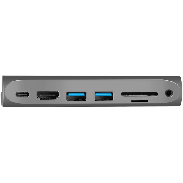 LogiLink USB-dockningsstation iPad 7-port USB3.2 Alu