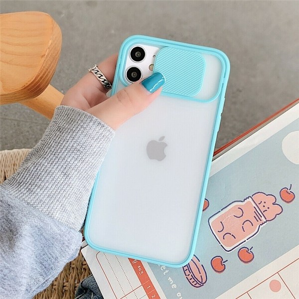 Cover til iPhone 12/12 Pro, lyseblå Blå