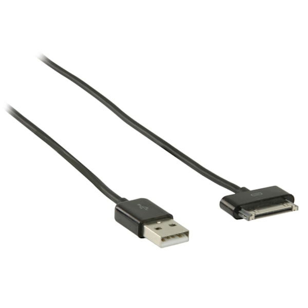 Valueline Synk och Laddningskabel Apple Dock 30-Pin - USB A hane 2.00 m Svart