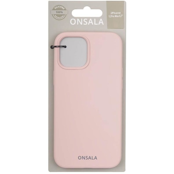 ONSALA Mobilcover Silikone Sand Pink - iPhone 12 Pro Max Rosa
