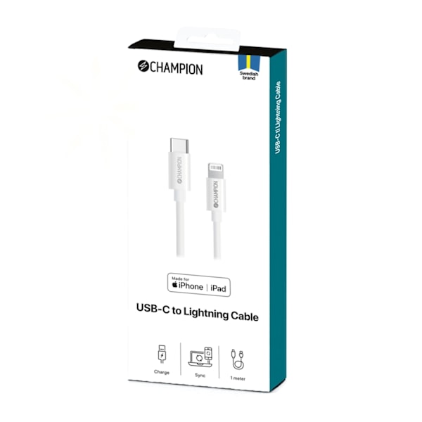 Champion Ladd&Synk kabel USB-C till Lig