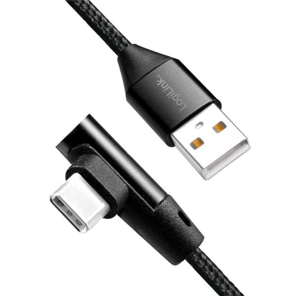 LogiLink Vinklad USB-C-kabel USB 2.0 Max 15W 0,3m