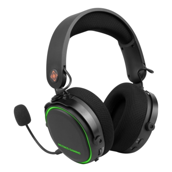 deltaco_gaming DH420 Langattomat pelikuulokkeet, RGB, USB-C, musta/