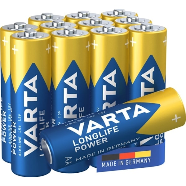 Varta LR6/AA (Mignon) (4906) batteri, 12 stk. æske alkaline mangan batteri, 1,5 V