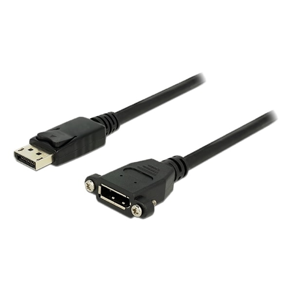 Delock Displayport 1.2 kaapeli, na-ur, 3860x2160 60Hz, 1m, musta