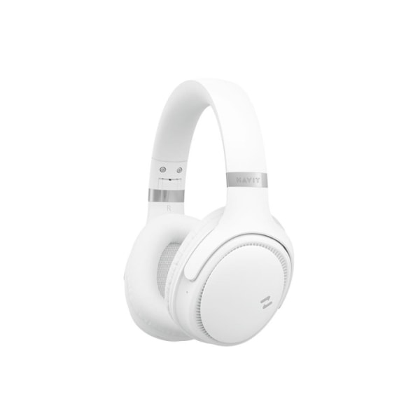Havit H630BT over-ear BT hovedtelefoner, hvide, sølv Vit